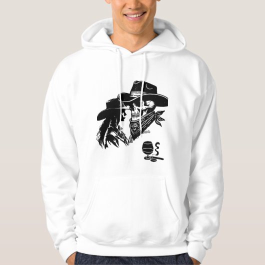 Romantische Cowboy en Cowgirl Design - Wilde Weste Hoodie (Voorkant)