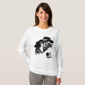 Romantische Cowboy en Cowgirl Design - Wilde Weste T-shirt (Voorkant volledig)