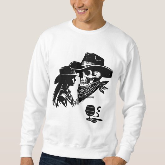 Romantische Cowboy en Cowgirl Design - Wilde Weste Trui (Voorkant)
