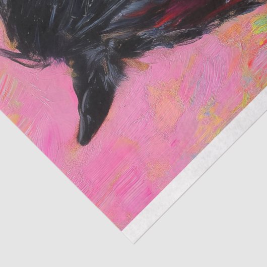 Romantische Cowgirl & Black Horse Decoupage Tissuepapier (Detail)