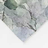 Romantische Crème paarse bloemen Fleece Deken (Hoek)