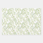 Romantische Crème Rozen Bloemrijke Bruidsbeurshuwe Inpakpapier Vel (Voorkant 2)