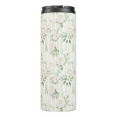 Romantische Crème Rozen Bloemstuk Thermosbeker (Achterkant)