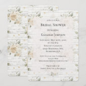 Romantische Crème Witte Bloemen Boho Vrijgezellenf Kaart (Voorkant / Achterkant)