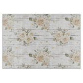 Romantische Crème Witte Bloemige Boho Bruiloft  Snijplank (Voorkant)