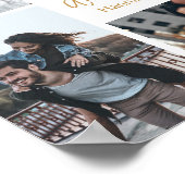 Romantische Custom Photo Collage Jubileum Party Poster (Hoek)