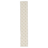 Romantische Damask Table Runner Waterverf Ivory Hu Lange Tafelloper (Voorkant)