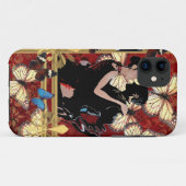 Romantische dansers en vlinders Case-Mate iPhone case (Achterkant (horizontaal))