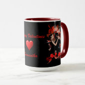 Romantische dansers houden van hart Valentijns Mok (Voorkant rechts)