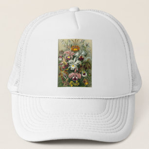 romantische date bloemen rsvp kleurrijk chic trucker pet