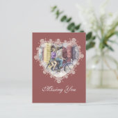 Romantische datum briefkaart (Staand voorkant)