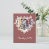 Romantische datum briefkaart (Staand voorkant)