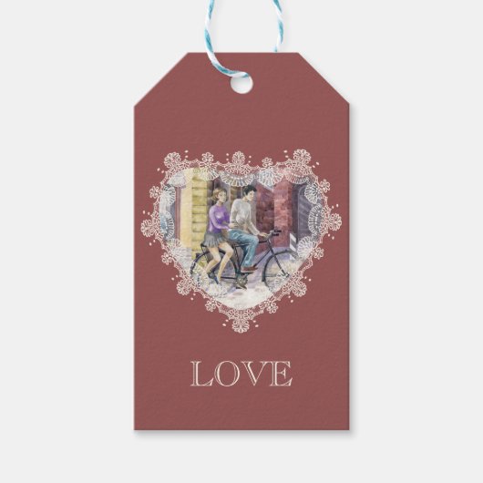 Romantische datum cadeaulabel (Voorkant)