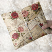 Romantische  Decoupage Rozen Hearts Letters Tissuepapier