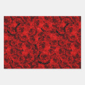 Romantische Deep Red Rose esthetische Valentijnsda Inpakpapier Vel (Voorkant)