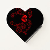 Romantische, delicate Gothic Notitieboek (Achterkant)