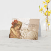 Romantische denking van uw Wenskaart Kaart (Gele Bloem)