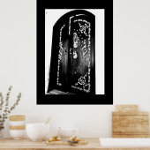 Romantische deur poster (Keuken)