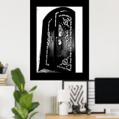 Romantische deur poster (Thuiskantoor)