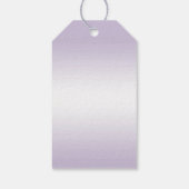 Romantische diamanten en Bow Birthday Party Cadeaulabel (Achterkant)