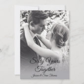 Romantische diamanten foto 60 bruiloft Jubileum Kaart (Voorkant)