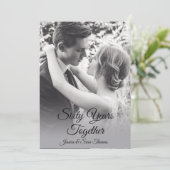 Romantische diamanten foto 60 bruiloft Jubileum Kaart (Staand voorkant)