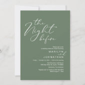 Romantische diner de avond voor de bruiloft kaart (Voorkant)