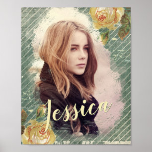 Romantische Dochter of Vriendin  Roos Foto Poster