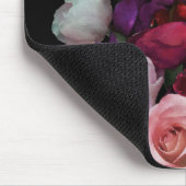 Romantische donkere bloemen muismat (Hoek)