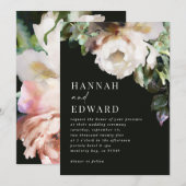 Romantische donkere rustieke klassieke winterhuwel (Voorkant / Achterkant)