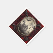 Romantische Dracula's Vampier Kasteel Halloween Pa Servet (Hoek)