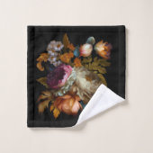 Romantische dramatische "Oude Wereld" Floral Bad Handdoek (Wasdoekje)