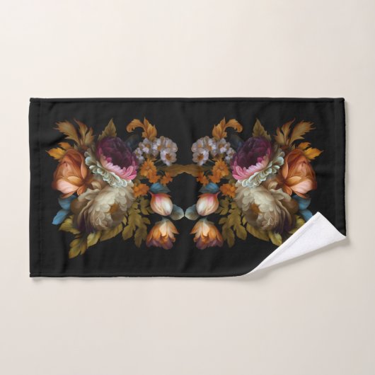 Romantische dramatische "Oude Wereld" Floral Bad Handdoek (Handdoek)