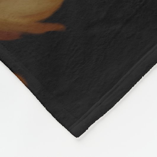 Romantische dramatische "Oude Wereld" Floral Fleece Deken (Hoek)