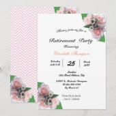 Romantische drie roze rozen bloemenfeest kaart (Voorkant / Achterkant)