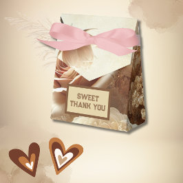 Romantische Dromerige Bloemen Huwelijk dank u Bedankdoosjes