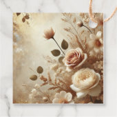 Romantische Dromerige Bloemen Huwelijk dank u Bedankjes Labels (Achterkant)