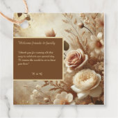 Romantische Dromerige Bloemen Huwelijk dank u Bedankjes Labels (Voorkant)