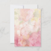 Romantische Droom Bloem Bruiloft RSVP Kaartje (Achterkant)