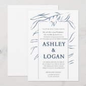 Romantische droom luifel bruiloft uitnodiging (Voorkant / Achterkant)