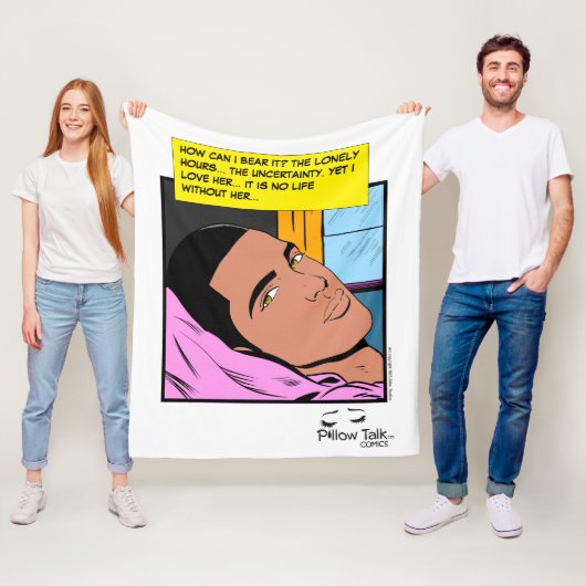 Romantische Echo's Eenzame Harten Romance Stripboe Fleece Deken (In situ)