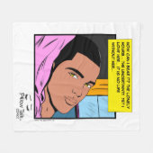 Romantische Echo's Lonely Hearts Romance Stripverh Fleece Deken (Voorkant (Horizontaal))