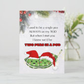 Romantische echtgenoot Vrolijk Kerst Wenskaart Feestdagenkaart (Staand voorkant)