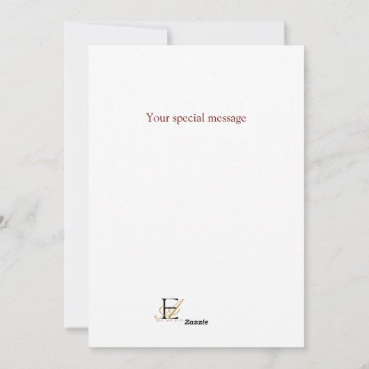 Romantische echtgenoot Vrolijk Kerst Wenskaart Feestdagenkaart (Achterkant)