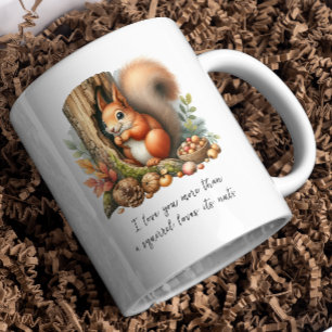 Romantische Eekhoorn Mok – Grappige Liefdescitaat