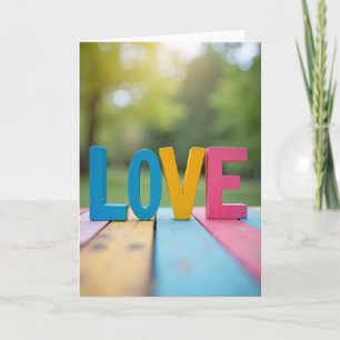 Romantische Eenvoudige Liefdeskaart Kaart