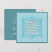 Romantische Eenvoudigheidsuitnodiging Kaart (Voorkant / Achterkant)