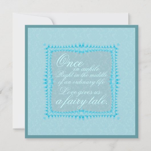 Romantische Eenvoudigheidsuitnodiging Kaart (Voorkant)