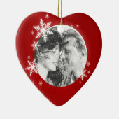 Romantische eerste kerstfoto ornament (Rechts)