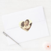  Romantische Eerste Kus Hart Sticker (Envelop)